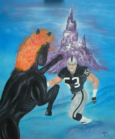 Sick flaming horse and Bill Romanowski